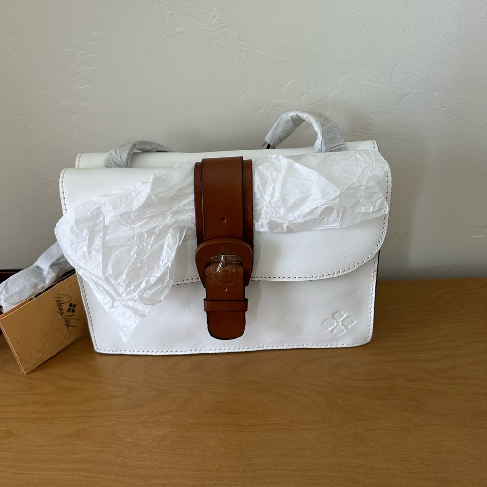 Patricia Nash White and Brown Women's Bag